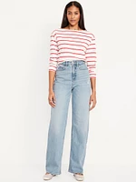 Curvy Extra High-Waisted Wide-Leg Jeans