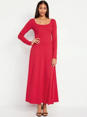 Fit & Flare Ribbed axi Dress