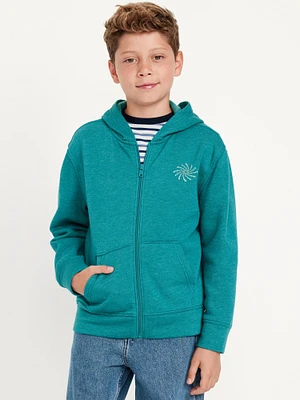 Graphic Zip-Front Hoodie for Boys