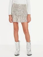 Shiny Sequin Tiered Skirt for Girls