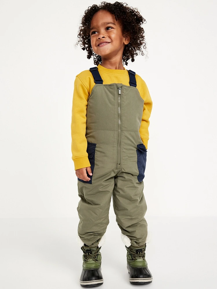 Water-Resistant Unisex Snow-Bib Overalls for Toddler