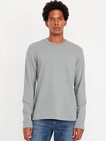 Long-leeve Textured T-hirt