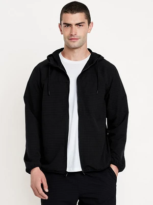 Textured Zip Performance Hoodie