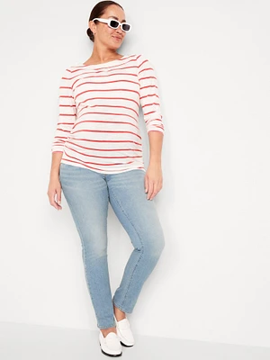 Maternity Full-Panel Wow Straight Jeans