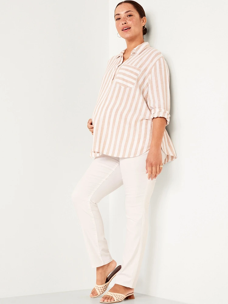 Maternity Full-Panel Wow Straight Jeans