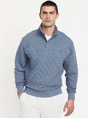 Quilted Fleece Pullover