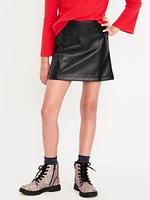 Faux-Leather Skirt for Girls