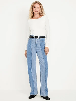 Extra High-Waisted Wide-Leg Jeans