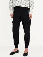 High-Waisted SleekTech Cargo Joggers