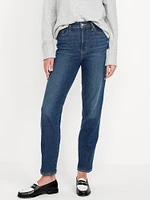 High-Waisted Built-In Warm OG Straight Ankle Jeans