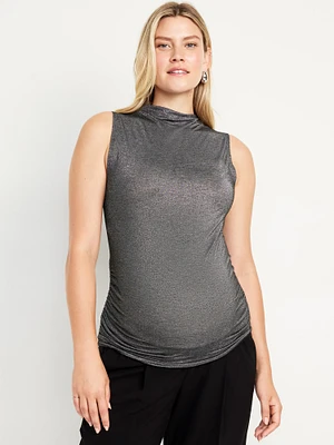 Maternity Sleeveless Shine Top