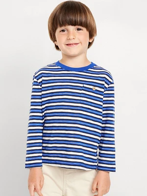 Long-Sleeve Pocket T-Shirt for Toddler Boys