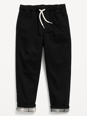 Cozy-Lined Twill Pants for Toddler Boys