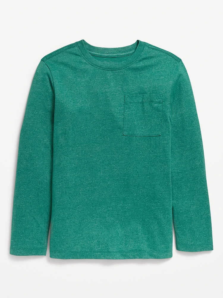 Softest Long-Sleeve Pocket T-Shirt for Boys