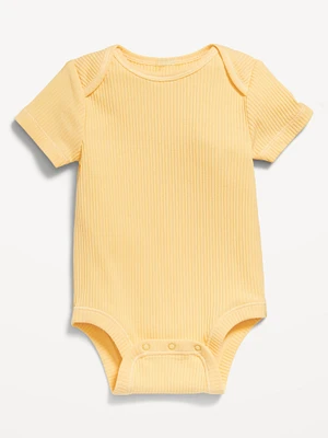 Short-Sleeve Ribbed Bodysuit for Baby