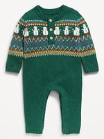 SoSoft Fair Isle Henley Sweater One-Piece for Baby