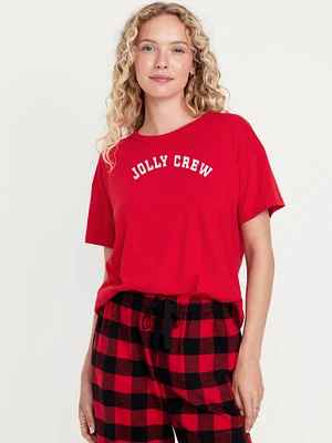 Matching Holiday-Graphic T-Shirt for Women