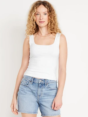 Double-Layer Crop Tank Top