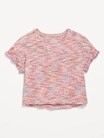 Short Ruffle-Sleeve T-Shirt for Toddler Girls