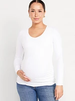 aternity V-Neck Long-Sleeve T-Shirt