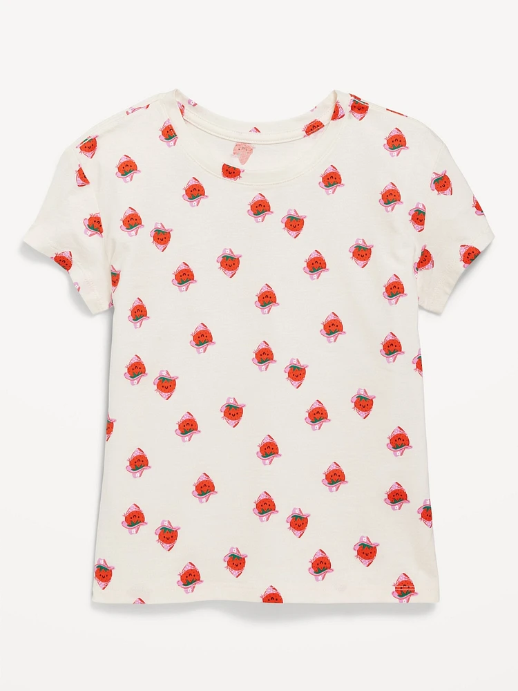 Printed Softest Short-Sleeve T-Shirt for Girls
