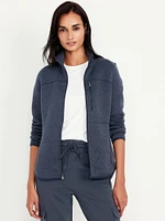 Fleece-Knit Zip Jacket