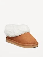 Faux-Suede Faux-Fur Lined Mini Boots for Toddler Girls