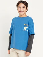 Pokmon Oversized Two-In-One Graphic T-Shirt for Boys