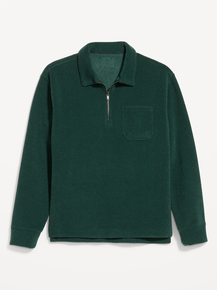 Terry Quarter-Zip Polo