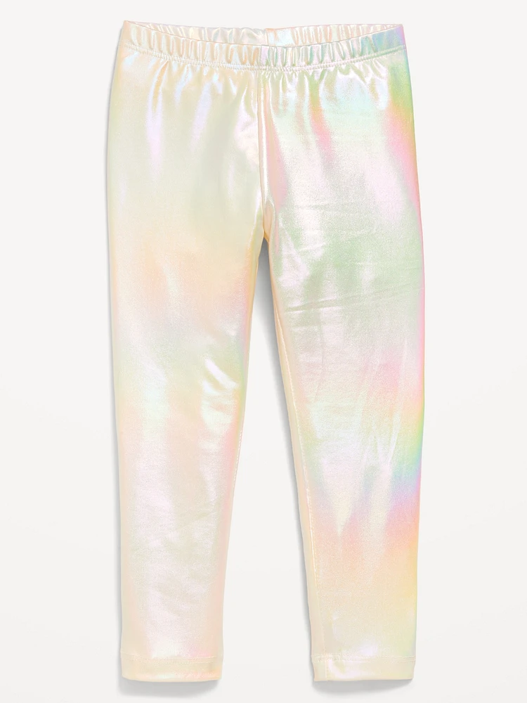 Full-Length Shiny Leggings for Toddler Girls