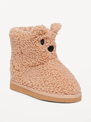 Unisex Sherpa Faux-Fur Lined Critter Boots for Toddler