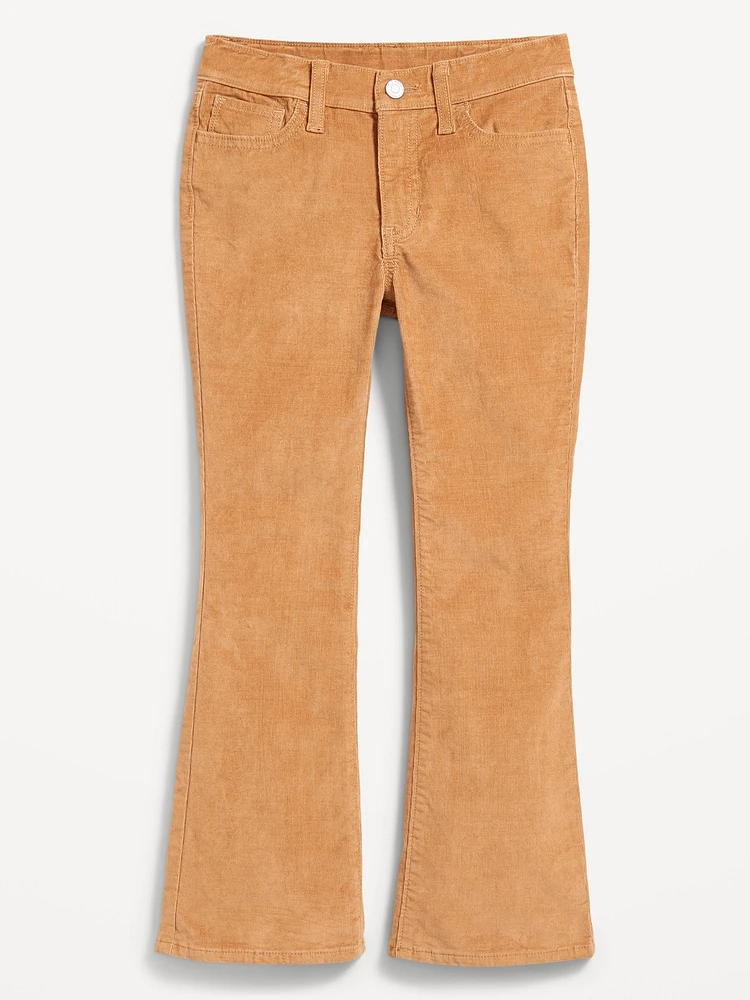 High-Waisted Corduroy Flare Jeans for Girls