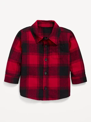 Long-Sleeve Flannel Pocket Shirt for Baby