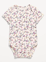 Printed Short-Sleeve Bodysuit for Baby