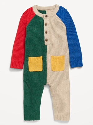 SoSoft Cozy-Knit Color-Block One-Piece for Baby