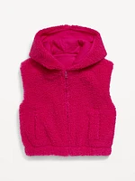 Hooded Sherpa Vest for Girls