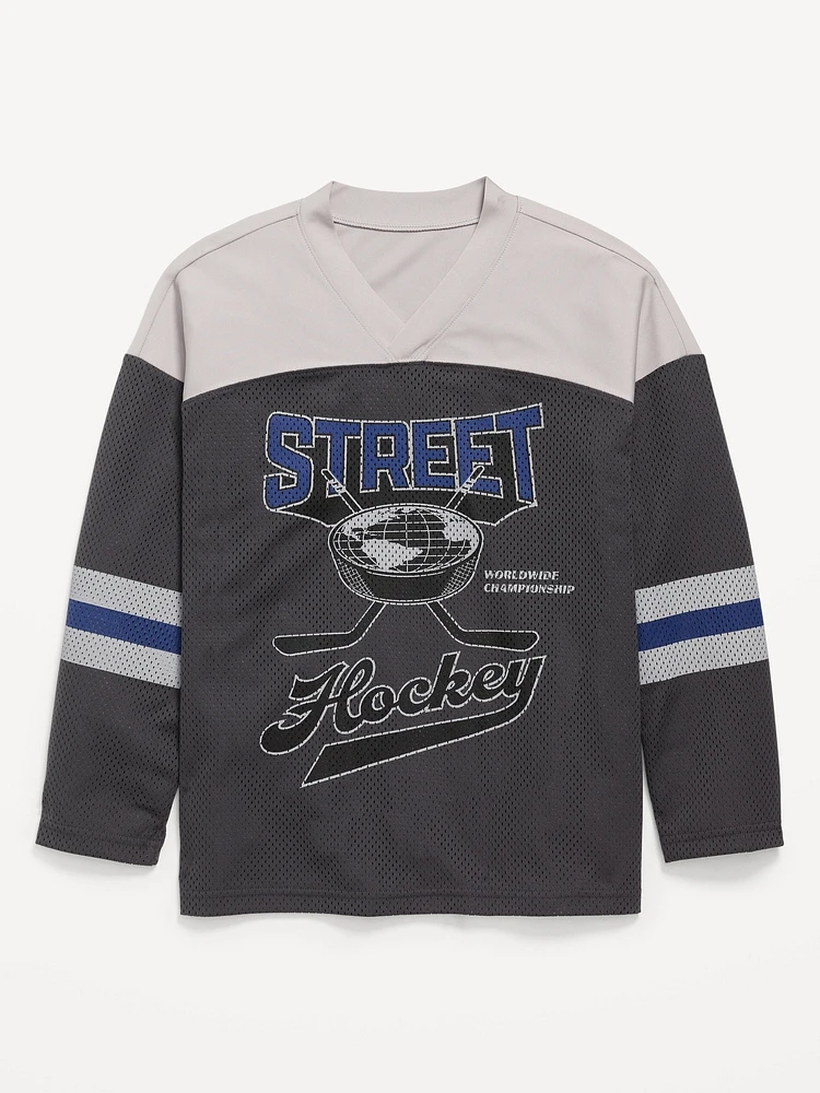 Oversized Hockey Jersey T-Shirt for Boys