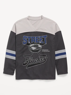 Oversized Hockey Jersey T-Shirt for Boys
