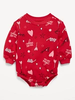 Printed Long-Sleeve One-Piece Romper for Baby