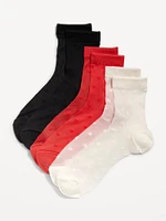 Sheer Nylon Crew Sock 3-Pack for Women