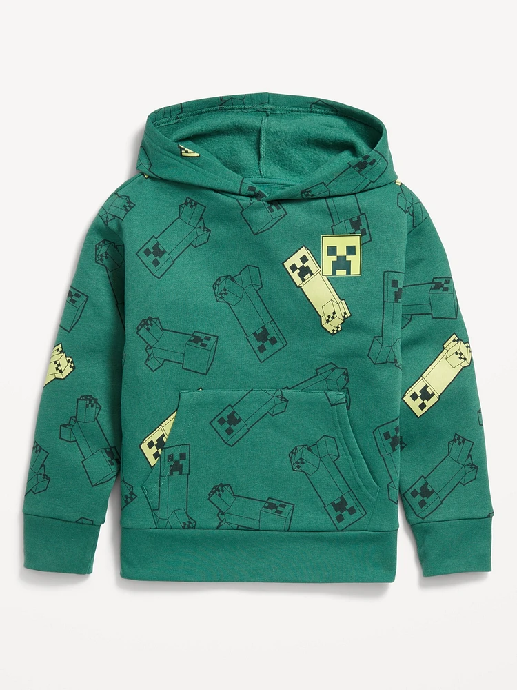 Minecraft Gender-Neutral Graphic Pullover Hoodie for Kids