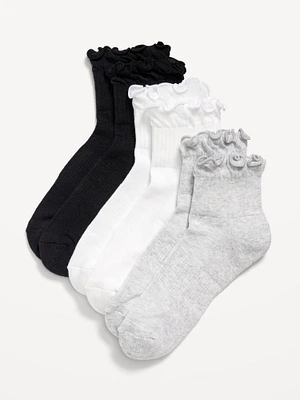 Ruffled Athletic Socks 3-Pack