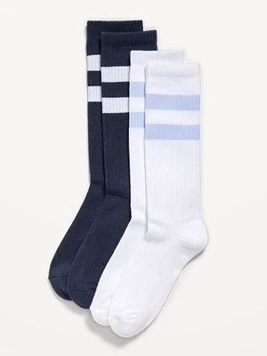2-Pack Striped Crew Socks