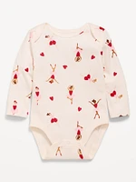 Printed Long-Sleeve Graphic Bodysuit for Baby