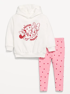 Disney Graphic Tunic Hoodie and Leggings Set for Toddler Girls