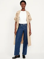 Mid-Rise Wide-Leg Jeans