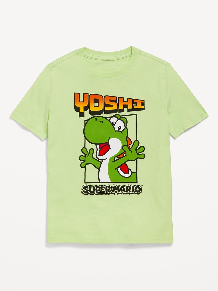 uper Mario Gender-Neutral Graphic T-hirt for Kids