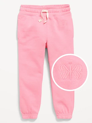 Printed Cinched-Hem Jogger Sweatpants for Toddler Girls