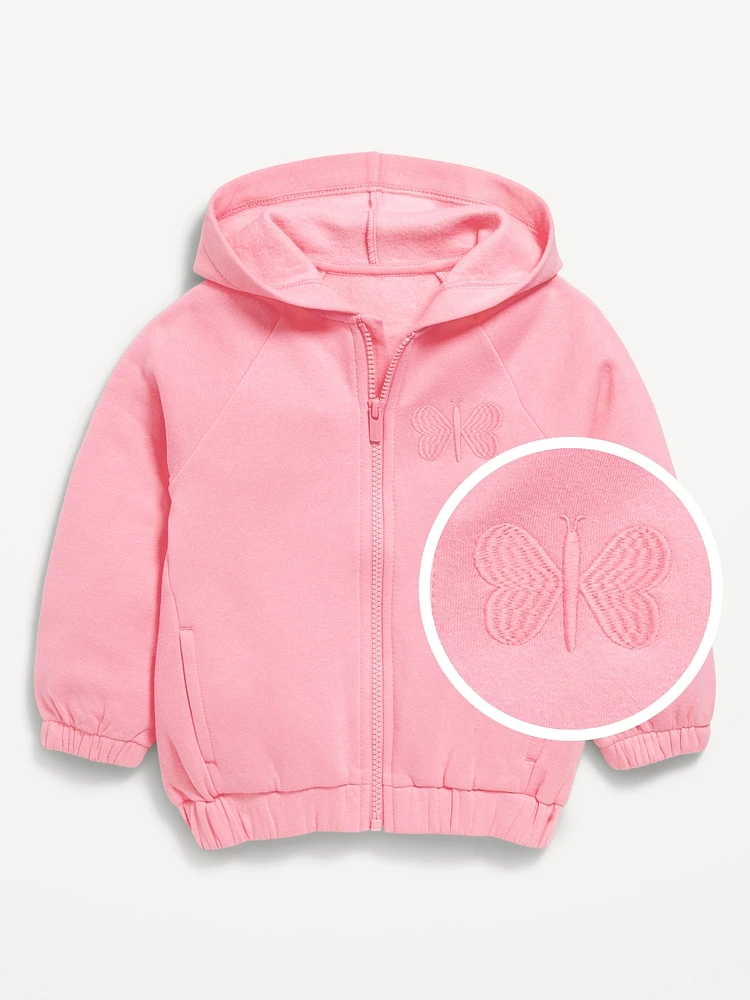 Printed Zip Hoodie for Toddler Girls