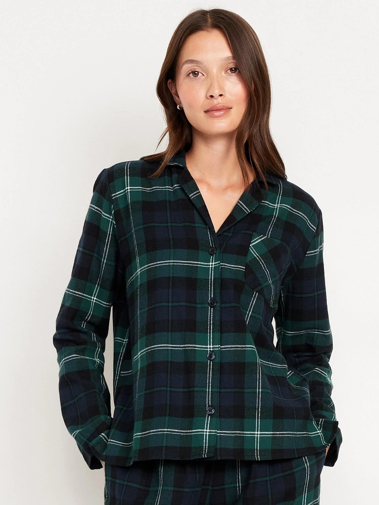 Flannel Pajama Shirt